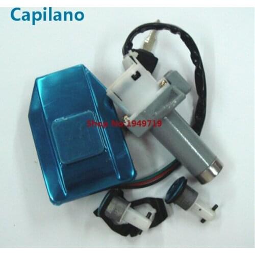 Motorcycle scooter electric ignition switch lock set electric power door lock with gas tank cap WY125 for Wuyang 125cc WY 125