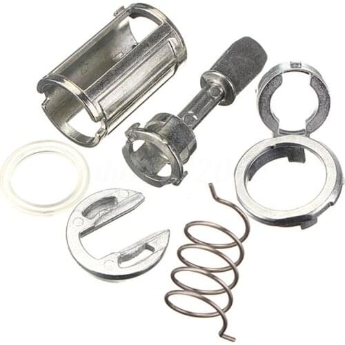 JX-LCLYL 7pcs/Set Front Door Lock Cylinder Barrel Repair Kit For VW Mk4 Golf 4 Bora