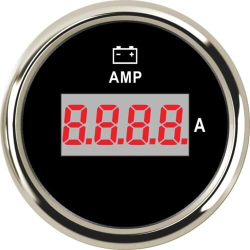 Pack of 1 52mm Digital Ampere Meters Ammeters 0-150A 9-32V Amp Meters Waterproof LCD Display with Backlight for Auto Truck Boat
