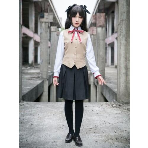 Fate Zero Fate stay night Rin Tohsaka autumn unifom cosplay costumes halloween costumes