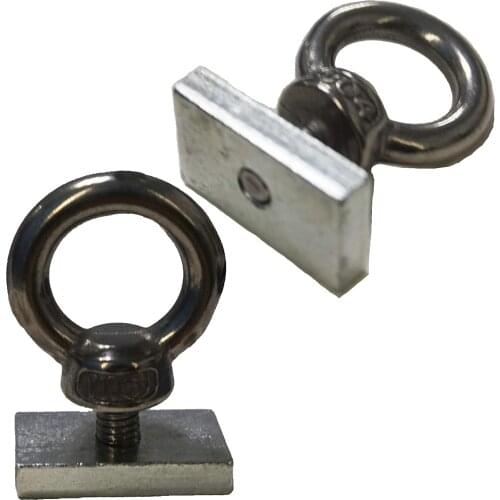 Kayak Track Mount Tie Down Eyelet to Hold Your Bungee Cord or Ropes Up to 0.5" - Rail Tiedowns Anchor Point Tie Down Kit, Bolt O