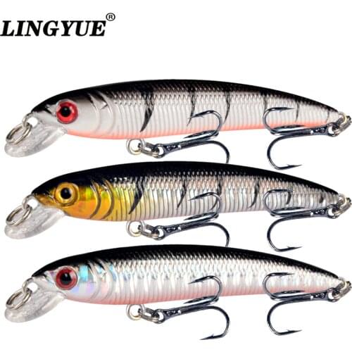 LINGYUE 1PCS Tight Minnow Fishing Lure 7.5CM/5.6G Hard Crankbait Wobbler Isca Artificial Bait Pesca Leurre For Bass Pike Lures