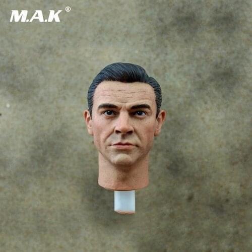 1/6 Scale 007 James Bond Head Sculpt Carving For 12" Action Figures Male Bodies