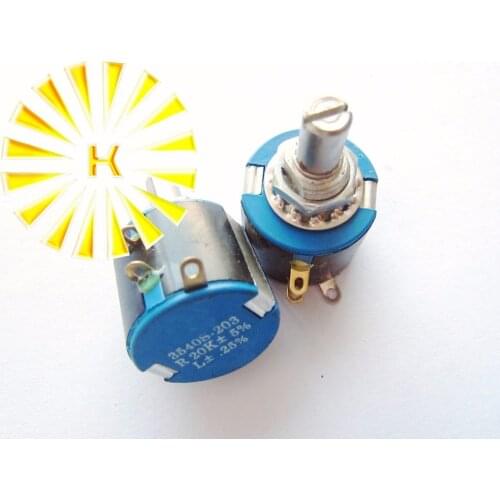 3540S 100R 200R 500R 1K 2K 2.2K 3.3K 4.7K 5K 10K 20K 50K 100K 1.6W Multiple Wirewound Potentiometer Pot x 10PCS