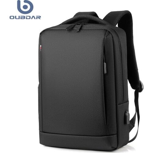 OUBDAR 2020 New Men Laptop Backpack Business Notebook Mochila Unisex Waterproof Back Pack USB Charging Bags Male Travel Bagpack