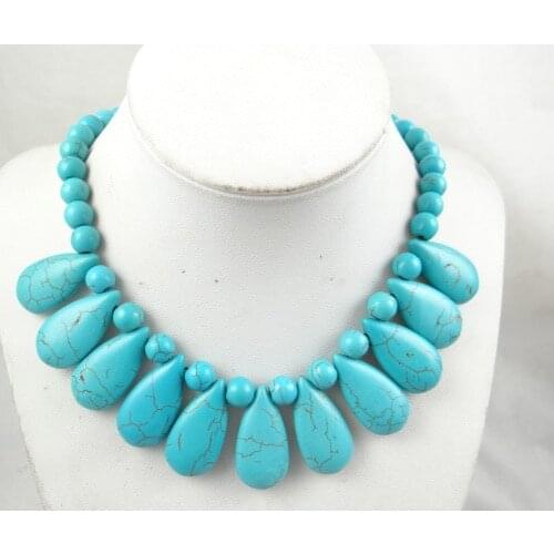 Natural stone Quartz Crystal Turquoises tiger eye lapis Opal Teardrop pendant for diy Jewelry making necklace Accessories