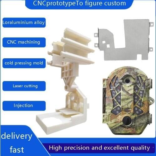 Nylon rod CNC processing lathe production of non-standard parts open mold injection red wax 3D printing services