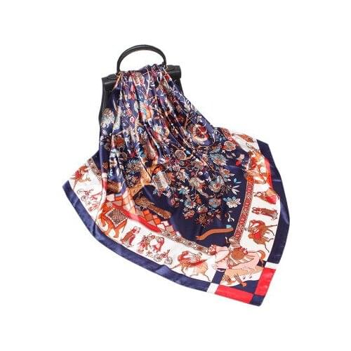 90*90cm New Printed Scarf Womens All-match Large Square Scarf Shawl women