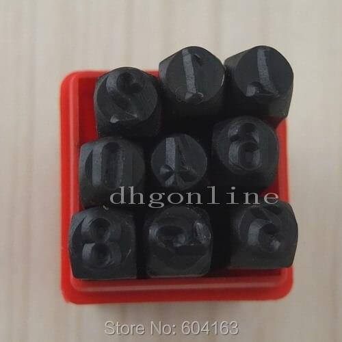One Set Number Die Punch Letter Steel Stamp 2mm 3mm 4mm in Case for Jewelers Set METAL