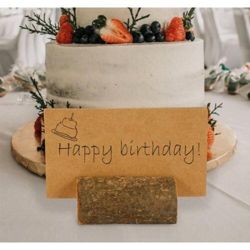 100pcs DIY Blank Greeting Cards Kraft Paper Folded Vintage Postcard Christmas Cards Invitation Cards