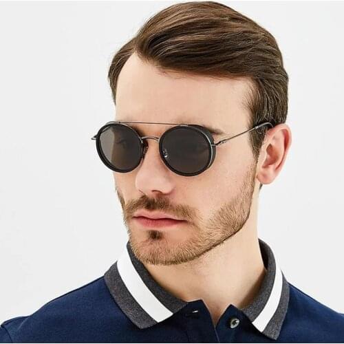 Oval Steam Punk Sunglasses Men Women Vintage Retro Classic Polarized Driving Sun Glasses Brand Design Pilot Eyewear Uv400 Shades