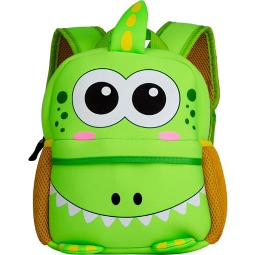 Cute Kids Toddler School Bags 3D Cartoon Dinosaur Backpack Neoprene Kindergarten Schoolbag Girl Boys Bag Children Backpacks