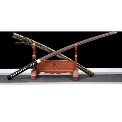 Samurai scabbard wooden knife 103cm rosewood sword practice drawing sword childrens performance role-playing props toys