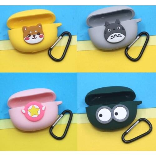 DIY Cartoon Silicone Case For Huawei Freebuds 4i Protective Earphone Case for Huawei Freebuds 4i Headset Accessories