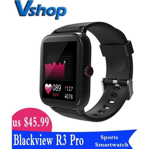 Blackview SmartWatch R3 Pro 1.54 inch Heart Rate Men Women Sports Watch Clock Sleep Monitor Ultra-Long Battrey for IOS Android