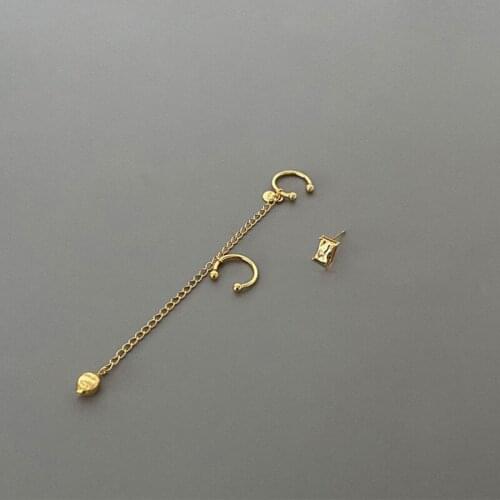 Modern Jewelry Fashion Statement Ear Clip Earring Popular Design Hot Selling Chain Ear clip For Girl Lady Gifts