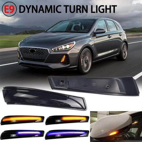 For Hyundai Elantra GT Avante MK5 MD UD 11-15/i30 GD/Veloster LED Dynamic Side Mirror Indicator Blinker Sequential Light