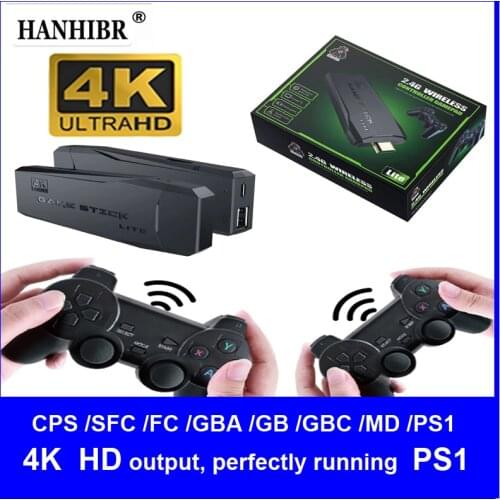 Built-in 10,000 jogos 4k hd saída casa retro m8 vídeo game console com controlador sem fio adesivos de jogo de vídeo para ps1