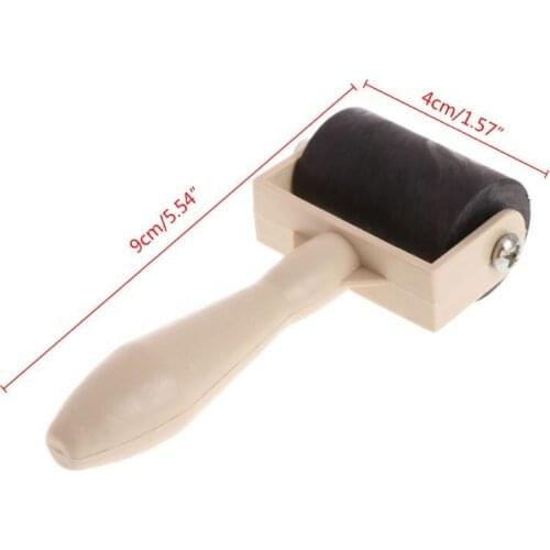 Y1UU 3.5cm Heavy Duty Hard Rubber Roller Printing Screen Plastic Frame Craft Tool