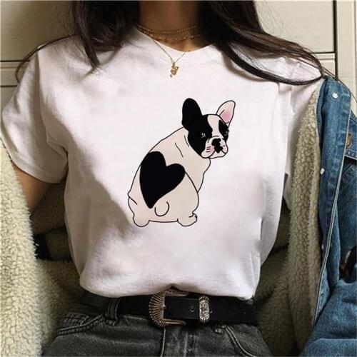 Female T-shirt kawaii streetwear Cartoon tees Women T-Shirt Fashion dog graphic T Shirts Short Sleeve Harajuku ropa mujer