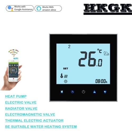 24VAC, 95-240VAC Alexa Google home intelligent thermostat for water heating systems