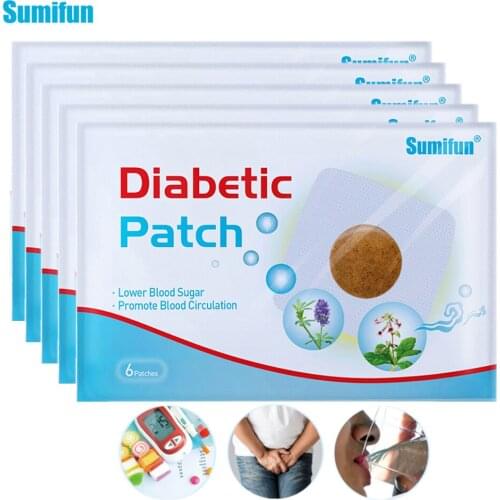 Sumifun 48pcs/8bags Diabetic Belly Button Patch Stabilizes Blood Sugar Balance Glucose Content Natural Herbs Diabetes Plasters