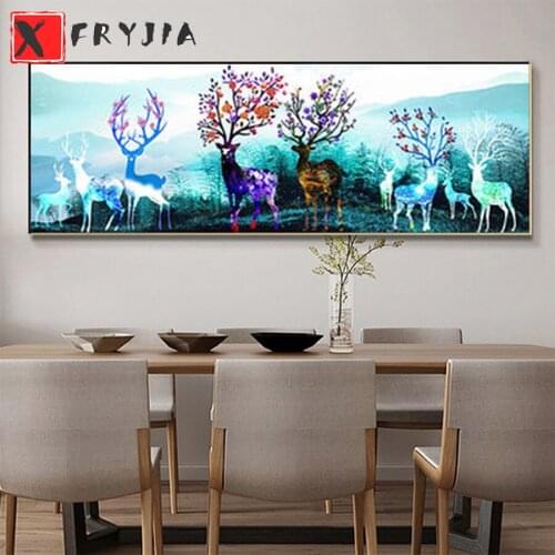 5D DIY full round Diamond Painting Fantasy deer Set Diamond Mosaic Picture Of Rhinestones Embroidery New Arrival Decor For Home