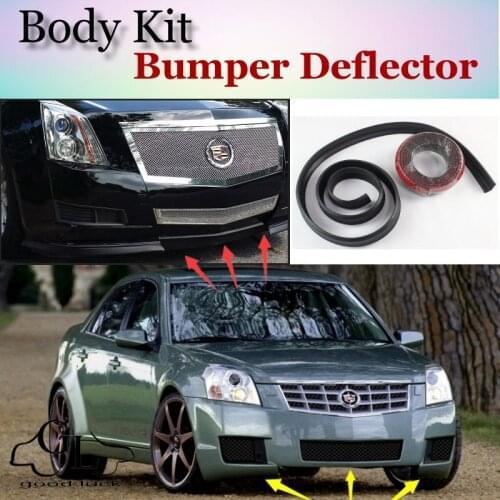 Bumper Lip Deflector Lips For Cadillac BLS 2005~2010 Front Spoiler Skirt For TopGear Friends Car Tuning View / Body Kit / Strip