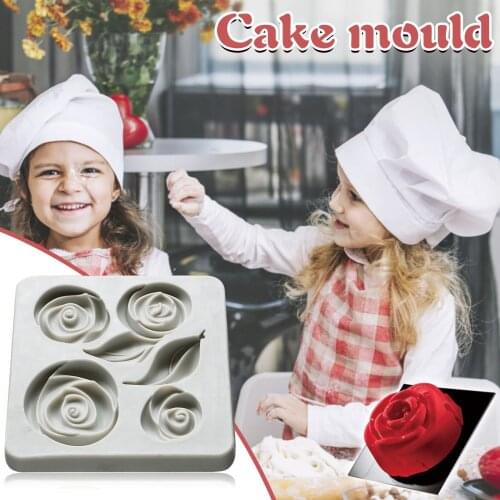 Flower Shapes Silicone Mold Sugar Craft Cookie Cupcake Chocolate Mould Sugar Cake Baking Molds Fondant Cake Decorating Tools