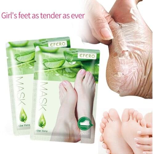 Efero Exfoliating Foot Peel Mask Remove Dead Skin Heel Foot Peeling Moisturizing Nourishing Legs Exfoliating Peeling Socks Spa