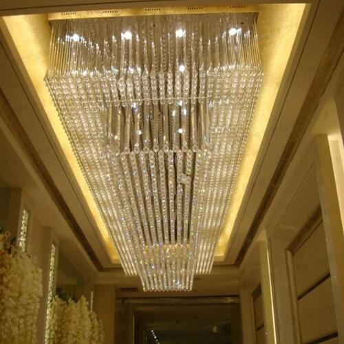 Crystal engineering lamp glass crystal lighting water drop lamp rectangular sales department sand table lamp