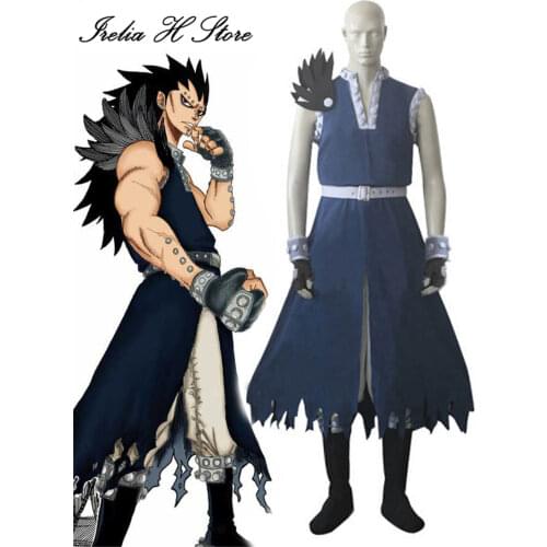 Gazille Reitfox FAIRY TAIL Anime Cosplay Gazille cosplay costume custom made/size wig