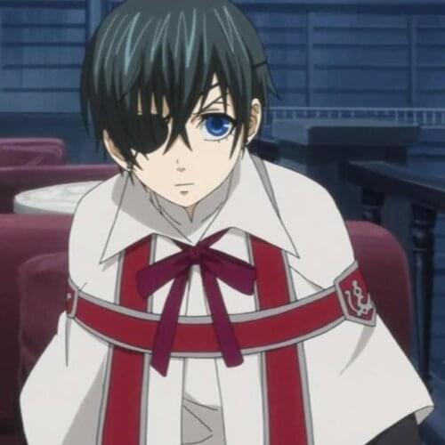 Anime Black Butler Kuroshitsuji Ciel Phantomhive Cosplay Costume Full Set Church Choir Uniform Formal Dress