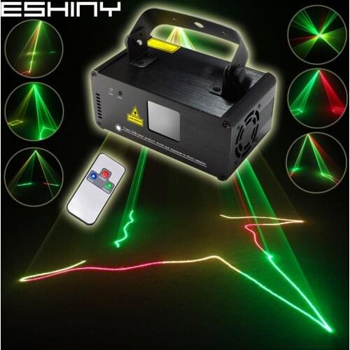 ESHINY RGY Laser Lines Beam Scans Remote DMX DJ Dance Bar Coffee Shop Xmas Home Party Disco Lighting Effect Light Show N75B116