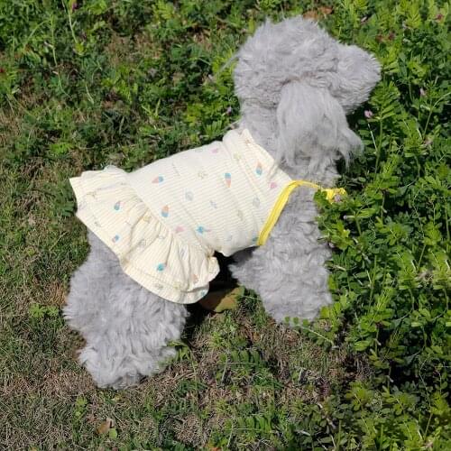Dog Dress Harness for Small Dogs Summer Pet Cute Costume Pet Clothes Dog Skirt