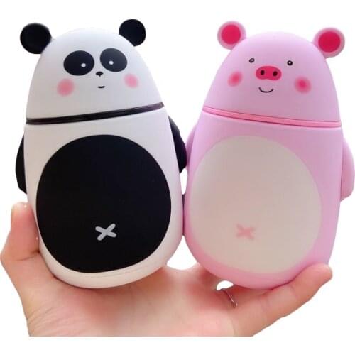 Cartoon Animals Glass Water Bottle Cartoon Fruit Juice water Bottles Leak-proof Drinkware Cute Student Lovely Gift Cup