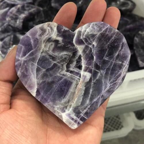 Our wholesale natural dream amethyst stone bowl heart gift crystal chakras