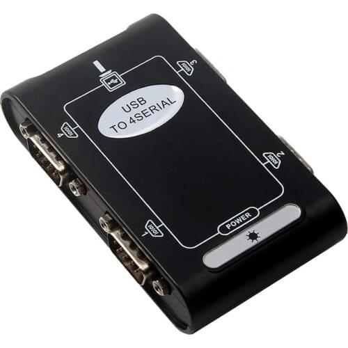 4 port RS232 to USB 2.0 adapter USB Serial DB9 COM converter Controller Card