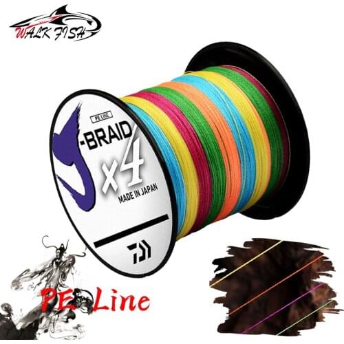 WALK FISH 4/8 Strands 300m 500m Braid Fishing Line Multifilament Floating Line Japan Strong Abrasion Resistance PE Braided Wire
