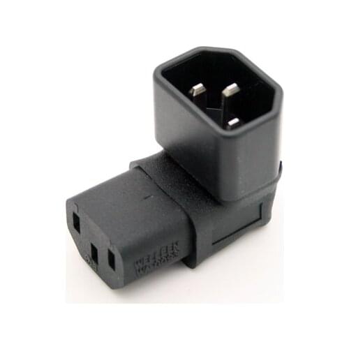 Right Angled IEC 320 C13 Convert Adapter, Down Angled IEC 320 C13 to angle C13 for TV Wall