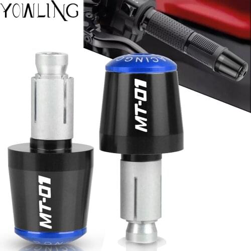 FOR YAMAHA MT01 MT-01 MT 01 2004 2005 2006 2007 2008 2009 Motorcycle Handle Bar End Handlebar Grips Anti Vibration Silder Plug