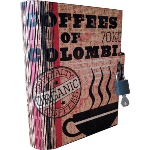 Safe Box Piggy Bank Money Security Hidden Safes Cash Money Storage Jewellery With Steel Lock Colombia Coffee