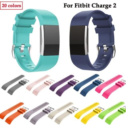 Silicone watch band For Charge 2 watch Replacement sport silicone strap Wristband bracelet For Charge 2 smart watch Accessoriess