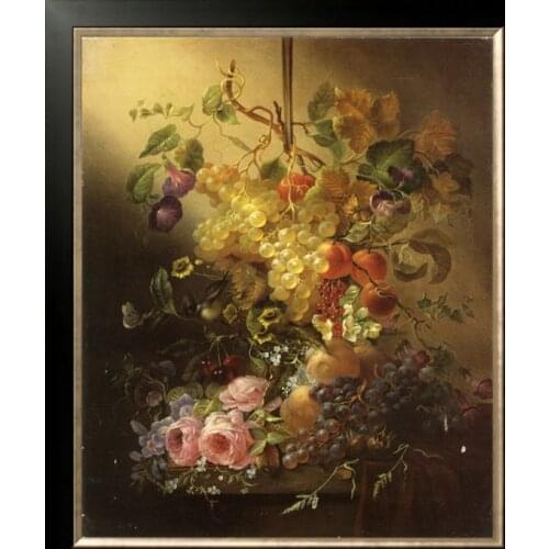 Fresh Fruits and Flower 2016 home Decor counted14ct white canvas similar DMC Cross Stitch kits14ct needlework Set DIY embroidery