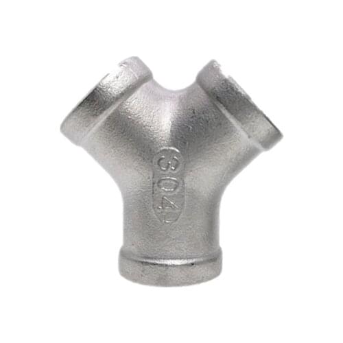 1/4" 3/8" 1/2" 3/4" 1" BSP Female Thread Y Type 3 Three Way 304 Stainless Steel Pipe Fitting Adapter Coupler Connector