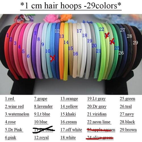 100 pcs/lot , 1cm hair hoop for headband hot sale hair accessories