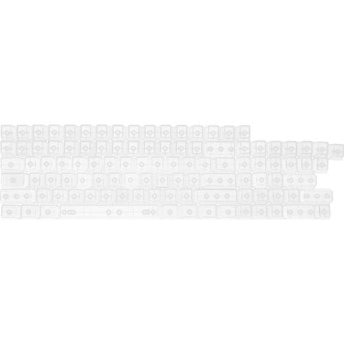 104 Keys Transparent ABS Blank Keycaps For OEM MX Switches Gaming Keyboard
