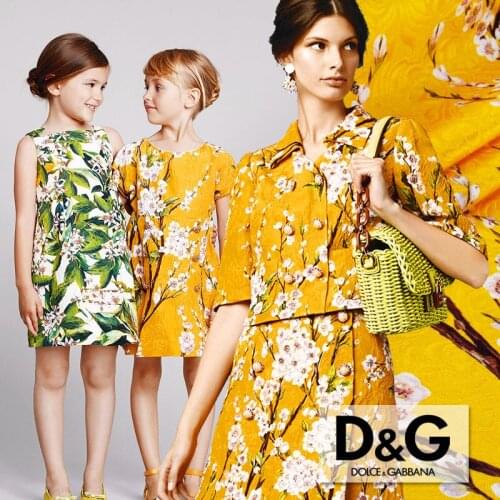 150cm wide fashion senior tapestry print thickening clothes dress fabric for autumn and winter