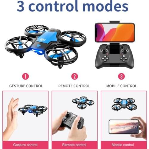 2.4G RC Drones 4CH 6-Axis Mini Drone With Camera 4K 1080P With Air Pressure Altitude Hold With LED Lights 3D Flip Headless Mode
