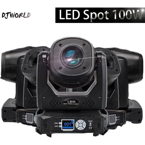 4pcs/lot Dj Light LED 100W Moving Head light With Gobo Color wheel High Brightness DMX512 Beam Light LCD For Disco Night Club